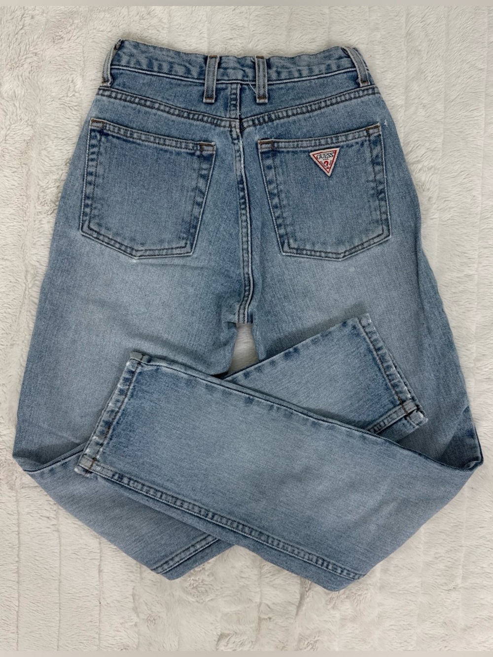 Vintage GUESS Jeans Tiny Size 23 Faded Blue